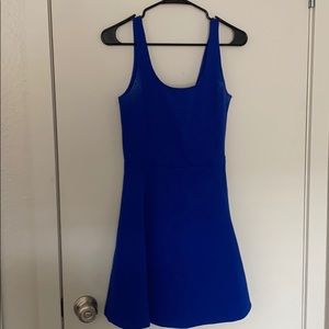 Blue skater dress
